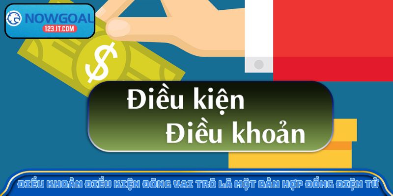 Các điều khoản điều kiện đóng vai trò là một bản hợp đồng điện tử