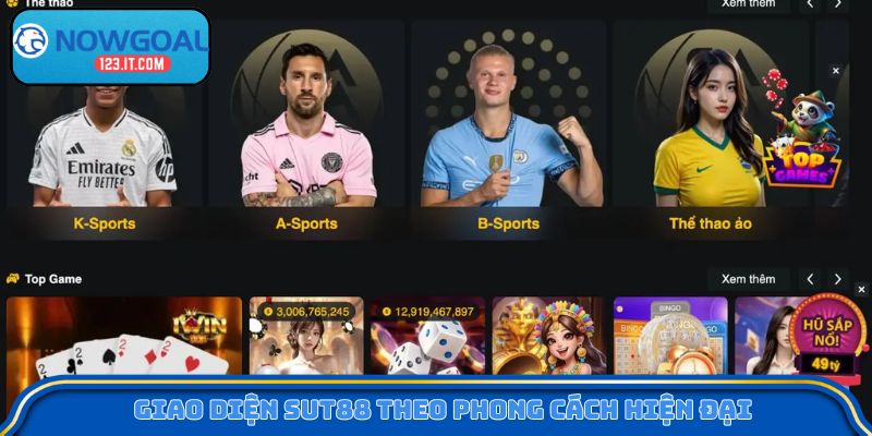 Giao diện Sut88 theo phong cách hiện đại