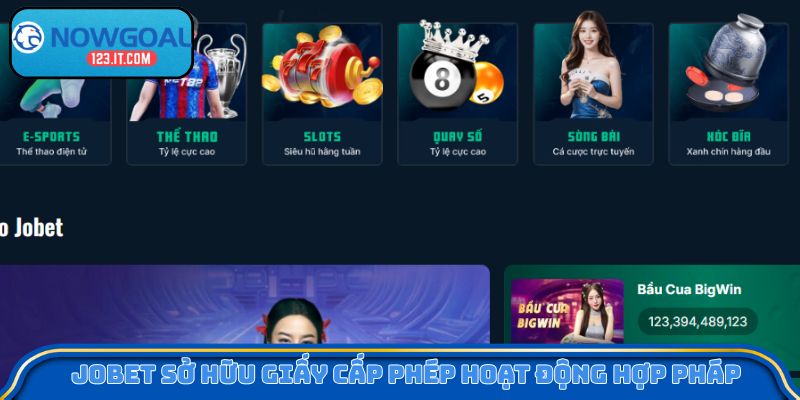 Jobet sở hữu giấy cấp phép hoạt động hợp pháp 