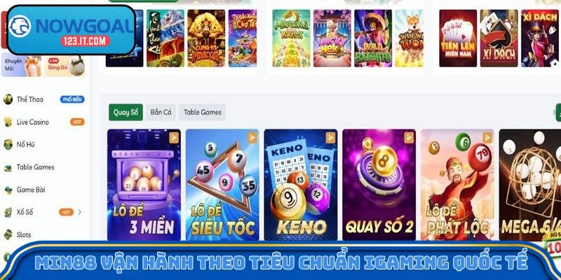Min88 vận hành theo tiêu chuẩn iGaming quốc tế